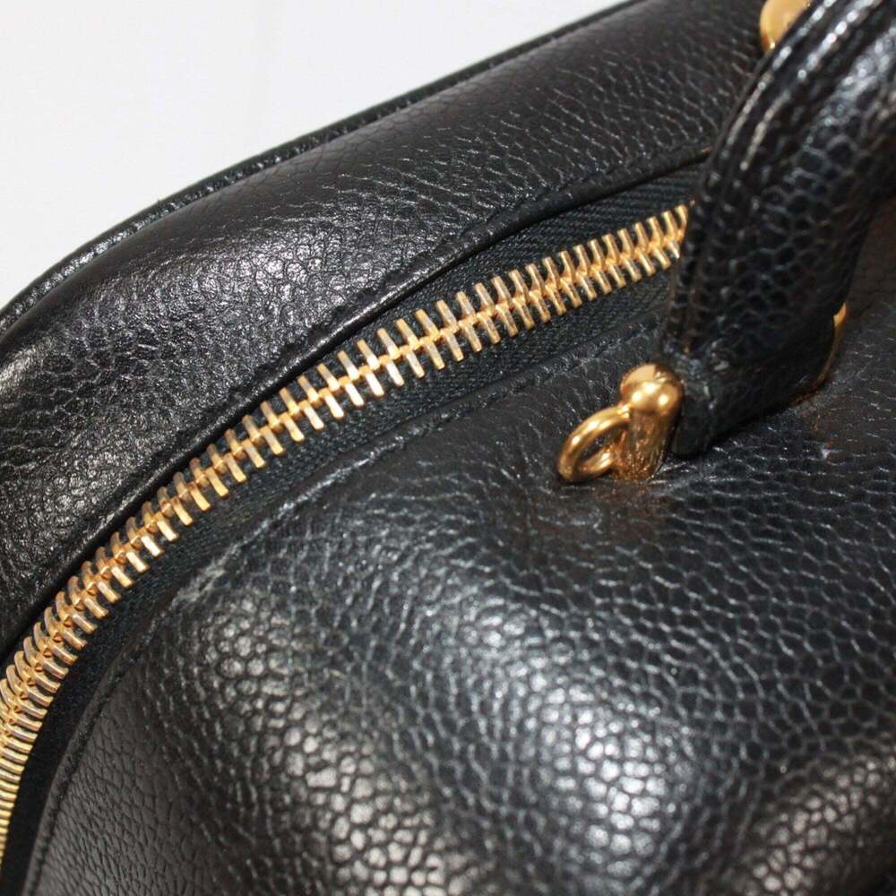 CHANEL Black Caviar Leather Logo Vanity Bag - Picture 15 of 15